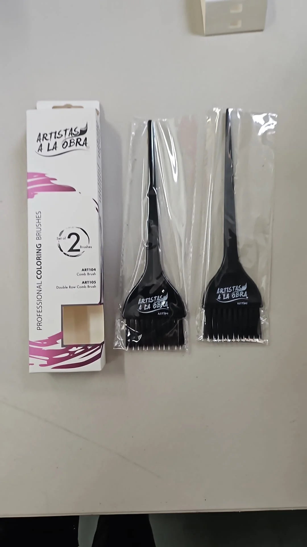BROCHAS PARA COLOREAR SET 2 PIEZAS